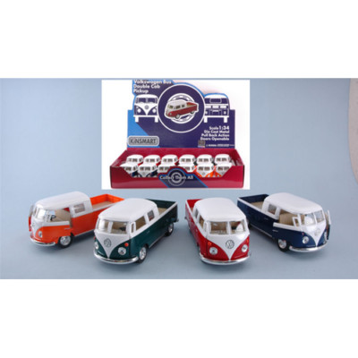 VW DOUBLE CAB PICK UP 1963 cm 12 (1 Modellino a Scelta) 1:34 Kinsmart Die Cast