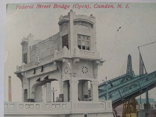 Postal vintage. Puente Federal Street (abierto). Camden, N.J. PMK 1912 (G21) - Imagen 3 de 6