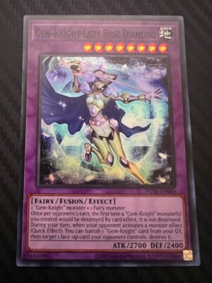 Yugioh Gem-Knight Lady Rose Diamond POTE-EN044 Super Rare Unlimited NM