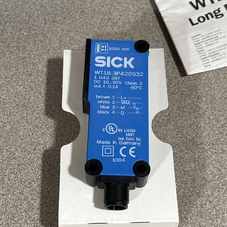 NEW In Original Box SICK WT18-3P420S32 PROXIMITY SENSOR WT183P420S32 - Image 2 of 4