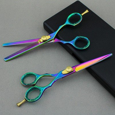 Haryali Friseurscheren-Set Profi – 15,2 Cm Haarschere Mit Effilierschere, Kamm & Zubehör