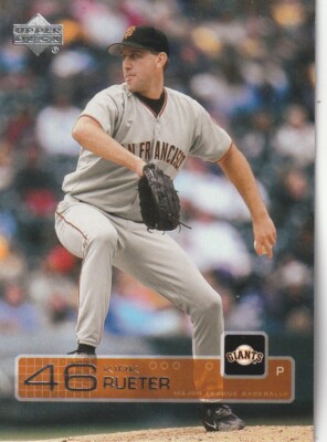 FREE SHIPPING-MINT-2003 Upper Deck Kirk Rueter #206 GIANTS
