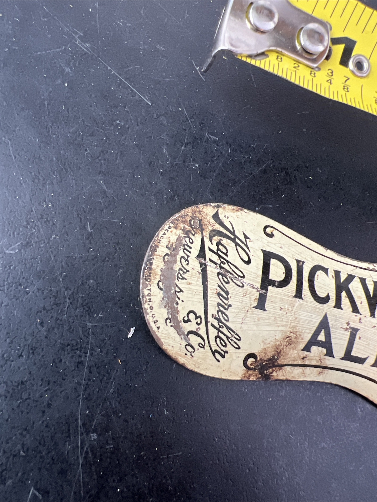 Antique Pickwick Stout/Ale Advertising Bottle Opener Haffenreffer Boston 2 Sided