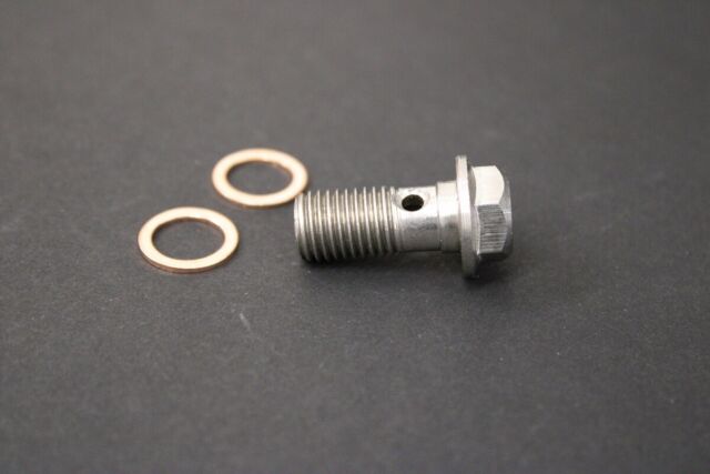 M10 x 1.00 Stainless Banjo Bolt 10mm Brake Caliper - Master Cylinder Hose - Pipe M10 x 1.00 Stainless Banjo Bolt 10mm Brake Caliper - Master Cylinder Hose - Pipe