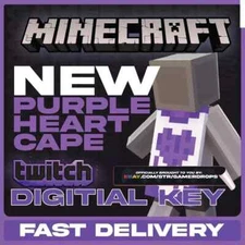 Minecraft - PURPLE HEART TWITCH CAPE - GLOBAL