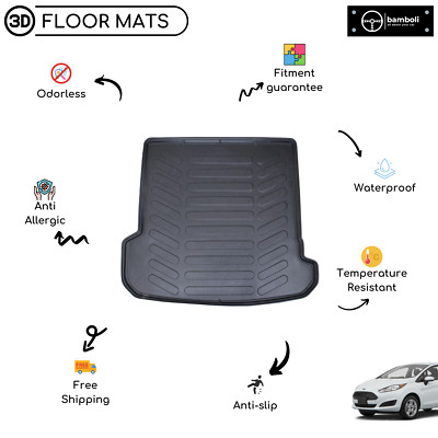 Vehicle Specific Rubber Trunk Cargo Liner for Ford Fiesta 2017 - Up