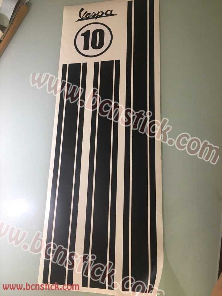 Kit Adhesivos Vinilos Calcomanía Stickers Laterales moto Scooter Vespa Piaggio - Imagen 4 de 4