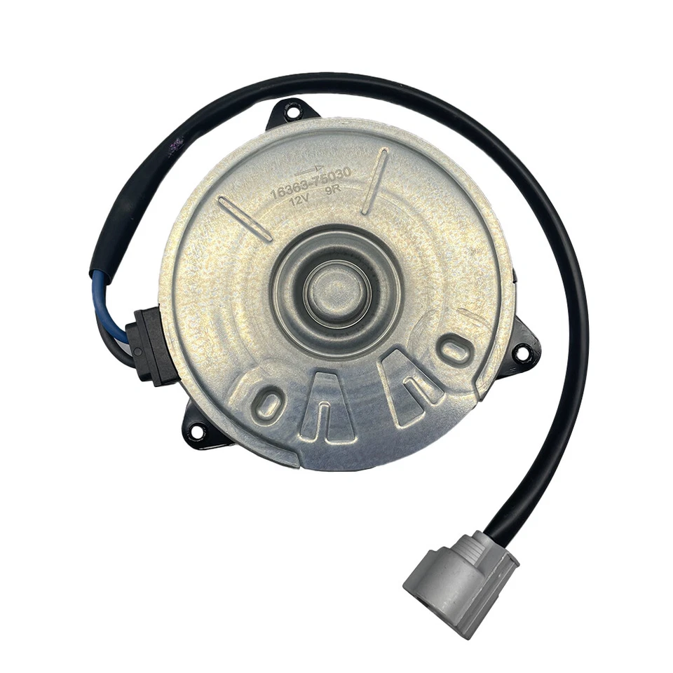 Motor ventilador radiador 2 piezas 16363-20400 para Lexus RX400h 06 07 para Toyota Highlander Foto 4 de 4