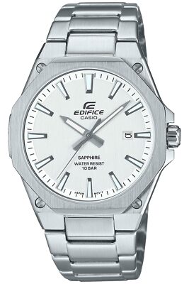 CASIO EDIFICE EFR-S108DJ-7AJF Sapphire Crystal Quartz Watch White Dial 39.9mm