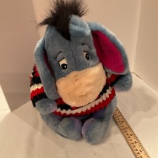 Disney Eeyore plush with sweater 14  