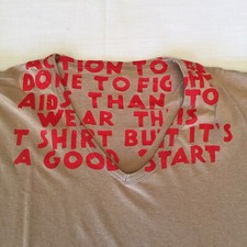 WOW!!! Archive MAISON MARTIN MARGIELA MMM Fawn Red Print T-Shirt! size XL