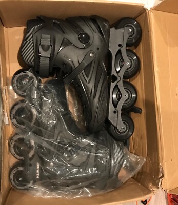Jeuwith Inline Skates , Pro Outdoor Street Roller Blades Black 26cm size 40-41EU