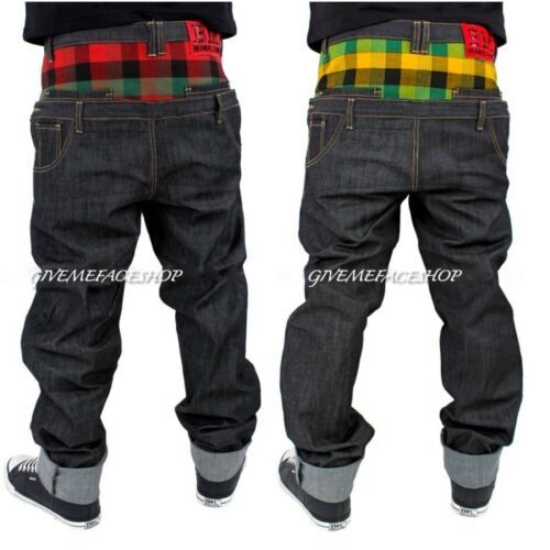 Jeans Baggy The Blueskin à Poche Secrète - Style Skate, Hip Hop - Taille Bleu