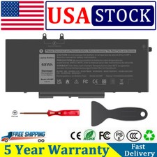 For Dell Latitude 5400 5500 Precision 3540 4-Cell 68Wh Laptop Battery 4GVMP