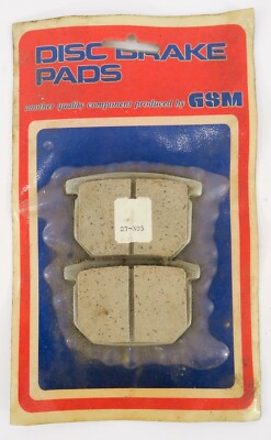 Vintage Front Disc Brake Pads Suzuki GS GR Front Motorcycle, GSM #27-305, NOS