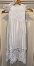 White christening gown, baby blessing dress, baptism dress for baby girl