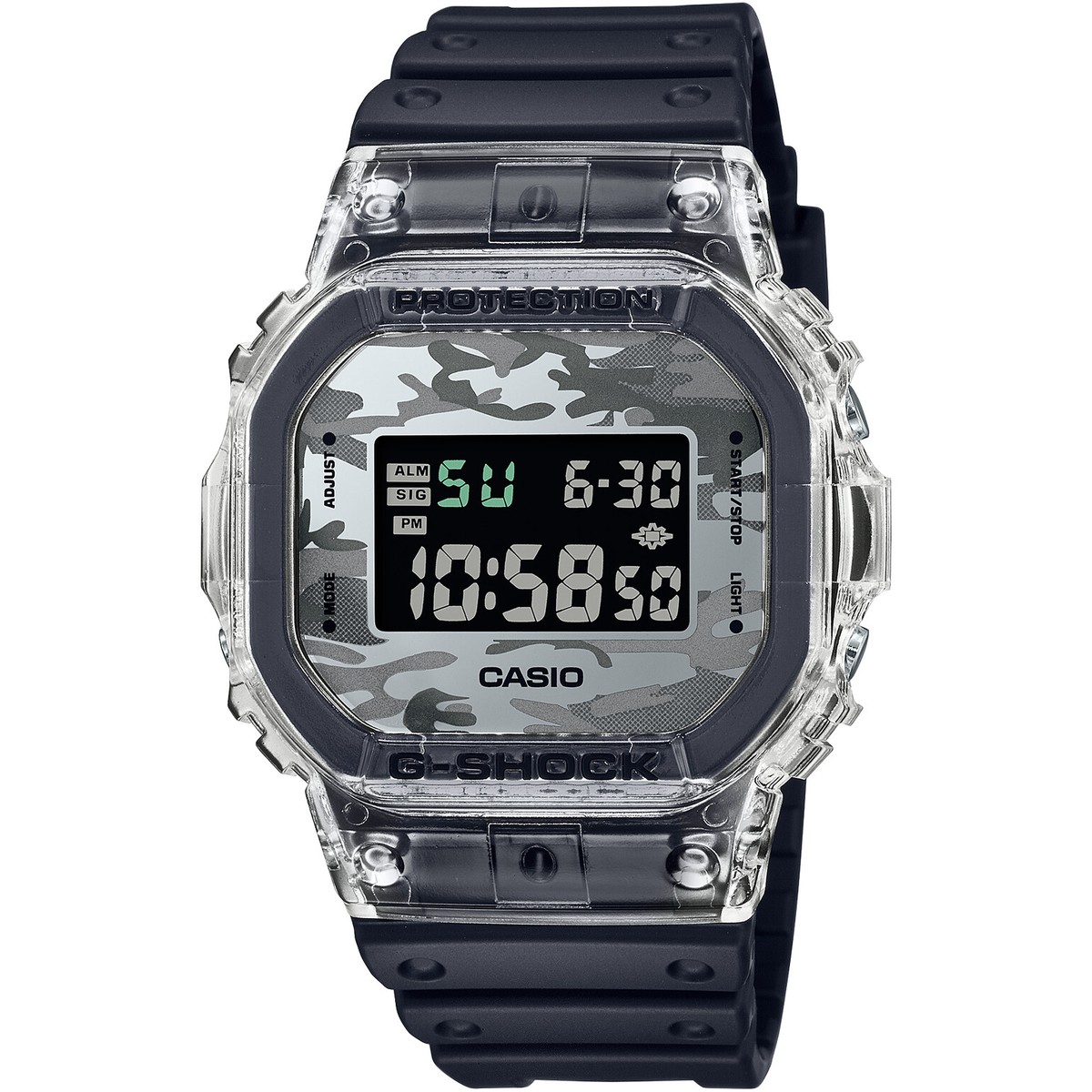 CASIO G-SHOCK DW-5600SKC-1JF Camouflage Skeleton Series Watch