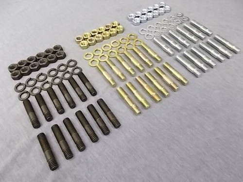 Ford Essex V6 H/T ZINC Plated Exhaust Manifold STUD, Nut & Washers - 3 finishes - Picture 3 of 12