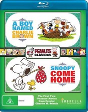 PEANUTS A Boy Named Charlie Brown 1969  Snoopy Come Home 1972 Blu-Ray NEW
