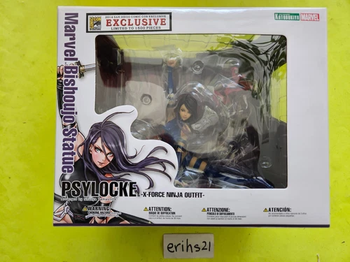 Kotobukiya Bishoujo Psylocke Statue SDCC 2014 Exclusive Ltd to 1500 X-Men RARE