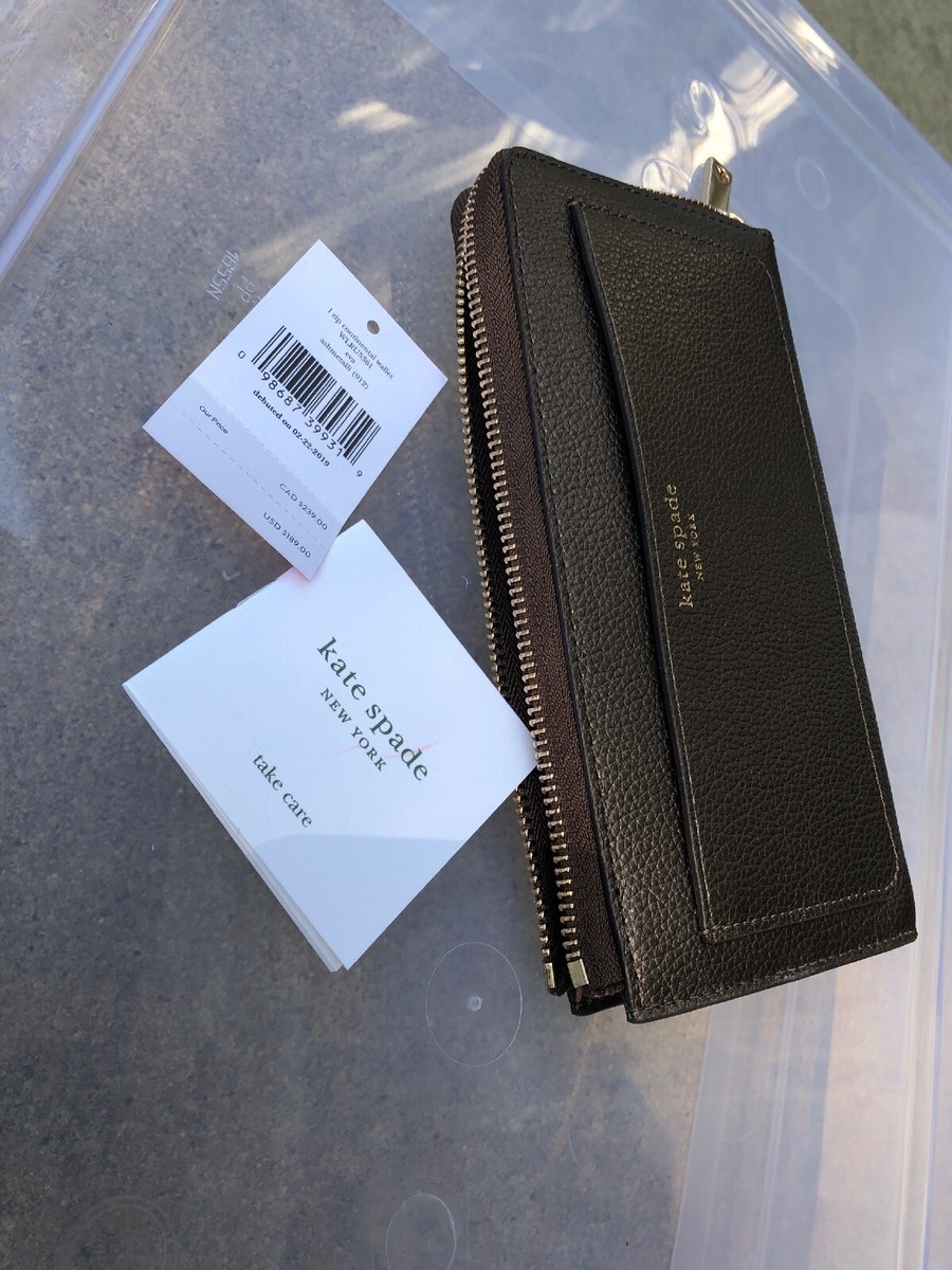 Kate Spade I-zip Continental Wallet Eva Ashmetalli 912 WLRU5361