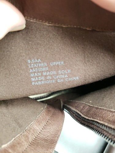 New Balance Aravon 9.5AA NARROW Heeled Ankle Boots Erica Brown Leather NEW w Box - Picture 12 of 12