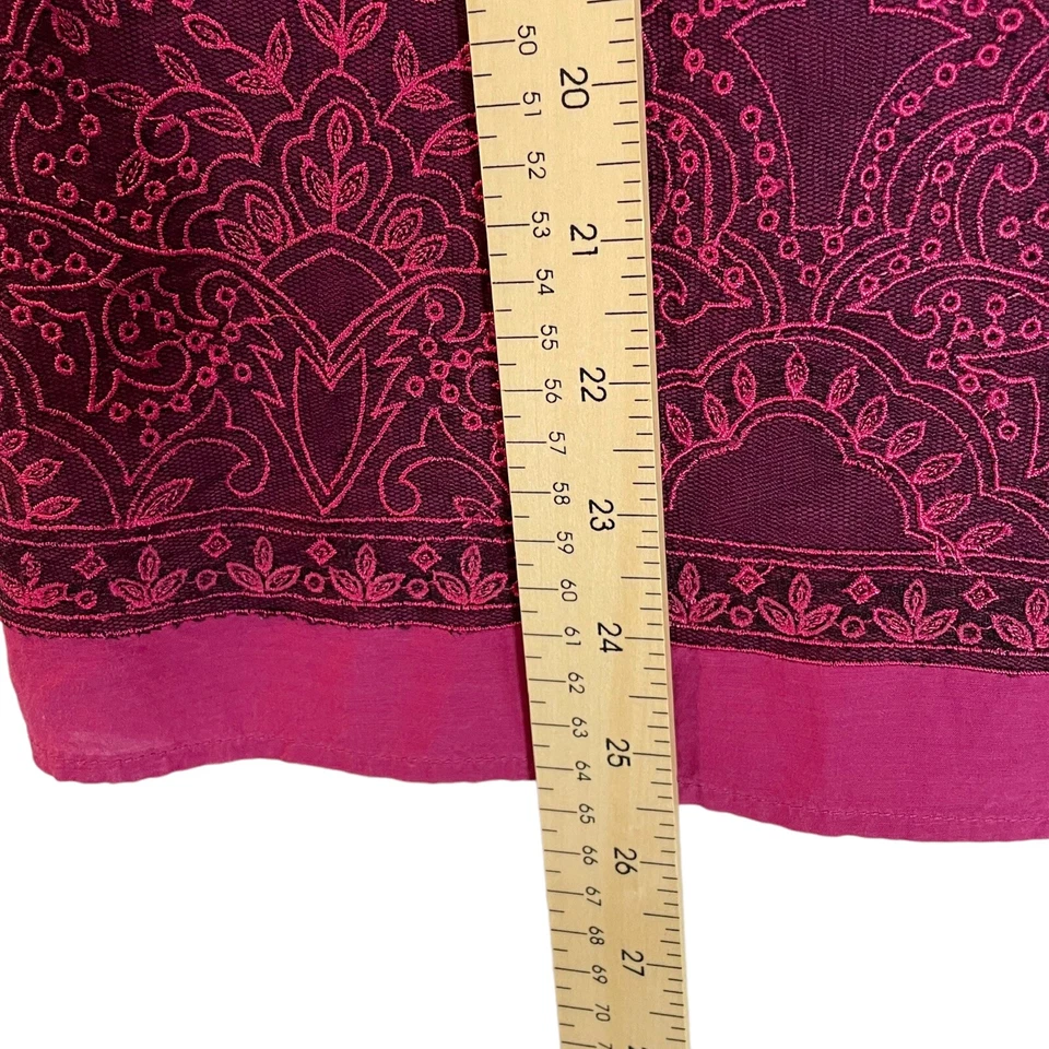 Camiseta sin mangas Coldwater Creek rosa adornada S Foto 4 de 4