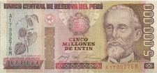 Peru P.150 5.000.000 Intis 1991 (3)