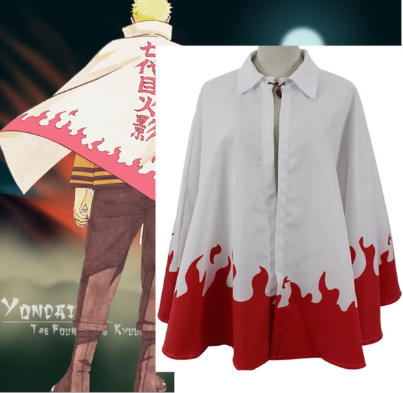 Cosplay Anime Halloween Naruto Hokage 7ª Uzumaki Boruto Manto Cape