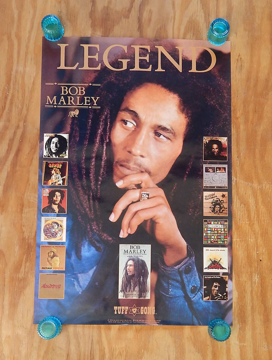 90s デッドストック bob marley 大判ポスター BOB MARLEY - LEGEND - ORIGINAL ROLLED ROCK PROMO POSTER (1990) | eBay