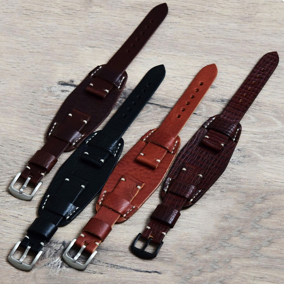 CINTURINO PER OROLOGIO SIMILPELLE PITONATO COLORI VARI 12 14 16 18 20 22 24 26mm - Foto 2