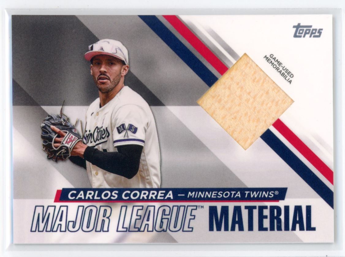 シングルカード Topps - topps carlos correa 1987 relic card 2035 2022 Topps CARLOS CORREA 1987 Relic Game Used Bat