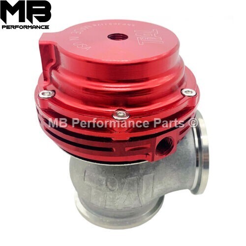 Red Tial MVS Style 38mm V-Band External Wastegate For Turbo Glanza Skyline - Picture 4 of 9