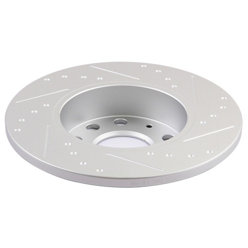 FOR VOLKSWAGEN GOLF JETTA RABBIT SLOTTED REAR BRAKE ROTORS AND CERAMIC PADS - Picture 4 of 5