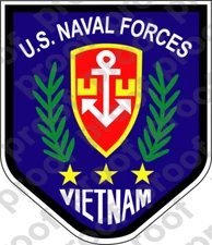 STICKER USN VET VIETNAM U S NAVAL FORCES VETERAN COL