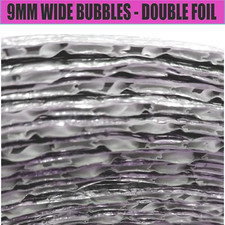 BUBBLE INSULATION 12SQM ALUMINIUM REFLECTIVE FOIL REDUCE HEAT IN SHED METAL ROOF