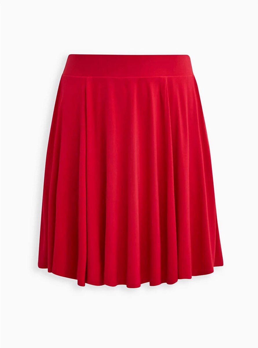 Torrid High Waist Mini Jersey Skater Skirt Dark Pink 1 1X 14 Torrid High Waist Mini Jersey Skater Skirt Dark Pink 1 1X 14