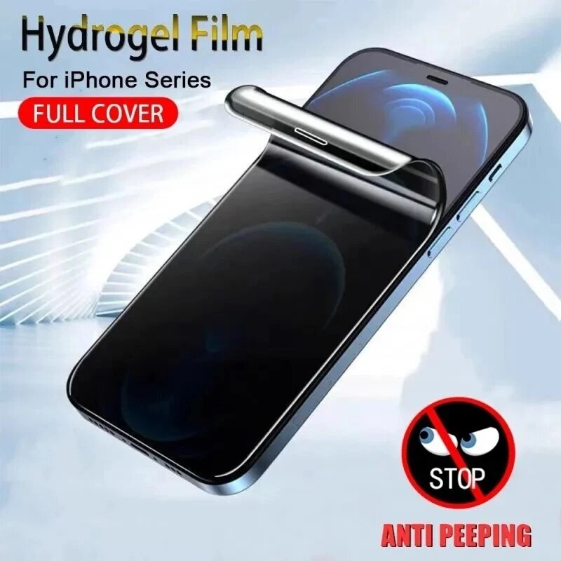 2X Hydrogel Schutz Folie 3D Full iPhone Samsung Xiaomi Pixel Honor Blickschutz - Bild 4 von 4