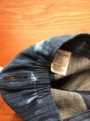 Polarn O. Pyret Organic Cotton Newsboy Kid’s Hat Denim Sweden Adorable NWT AA+ - Picture 4 of 6