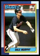Dale Murphy 1990 Topps #750 Atlanta Braves MLB READ FREE SHIPPING AutographDen