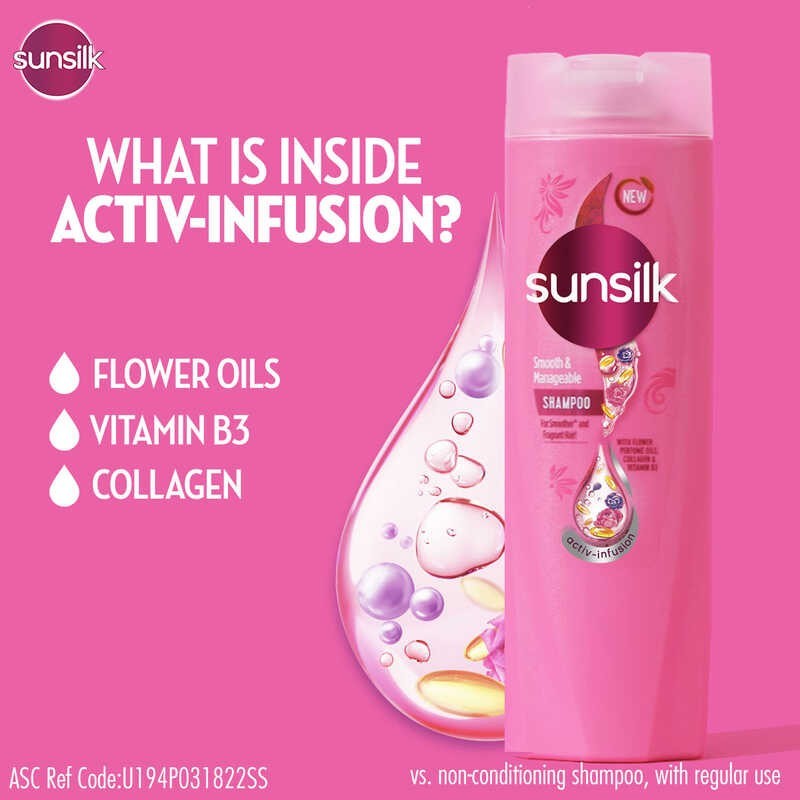 SunSilk SMOOTH & MANAGEABLE Shampoo 180ml - Sun Silk | eBay