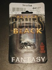 TERROR FISH Reaper Miniatures Bones Black REM44027 D&D New Blister Pack