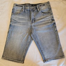 BKE Conner Boys Denim Shorts Size 14 Mid Rise...