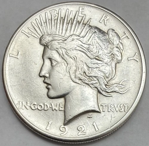 1921-P Peace Silver Dollar AU Details