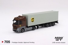 Mini GT 1:64 Mercedes-Benz Actros with 40 Ft Dry Container – UPS Europe