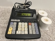 Sharp EL-1192BL 2-Color Printing 12 Digit Desktop Electronic Calculator   TESTED