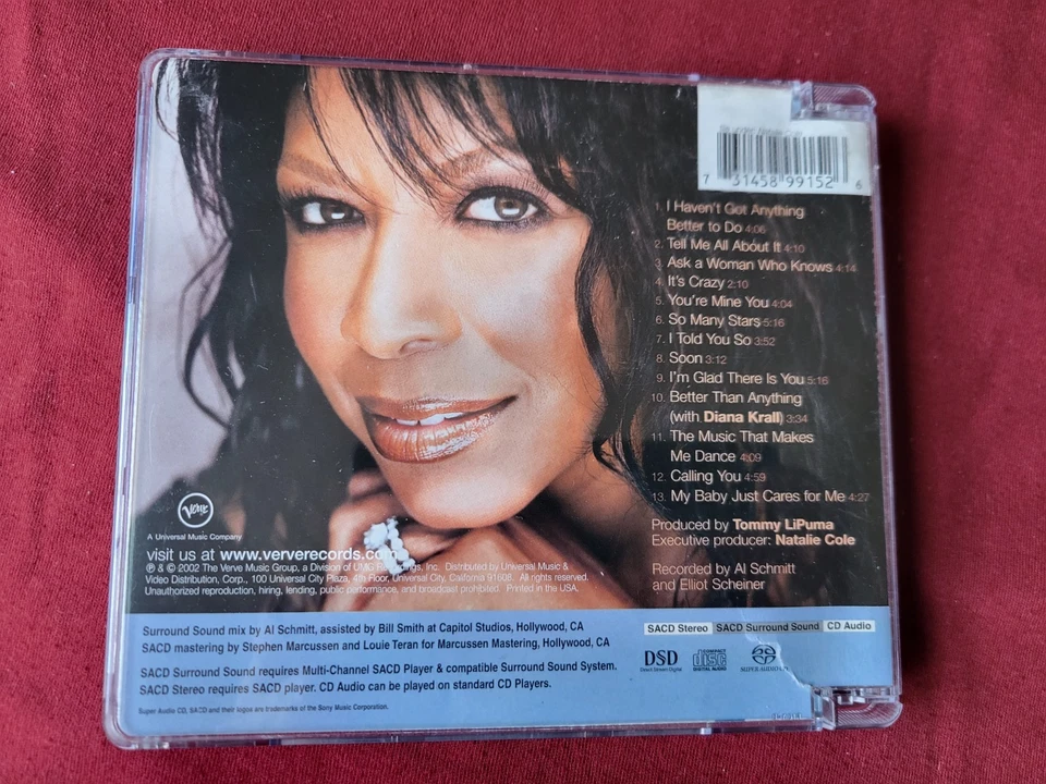 NATALIE COLE Ask A Woman Who Knows Multichannel SACD, 2002, Pristine Disc - image 2 of 4