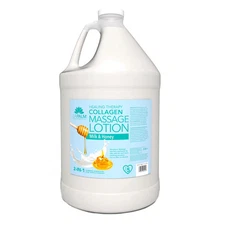 La Palm Healing Therapy Massage Lotion Milk and Honey. One Gallon. Spa, Pedicure