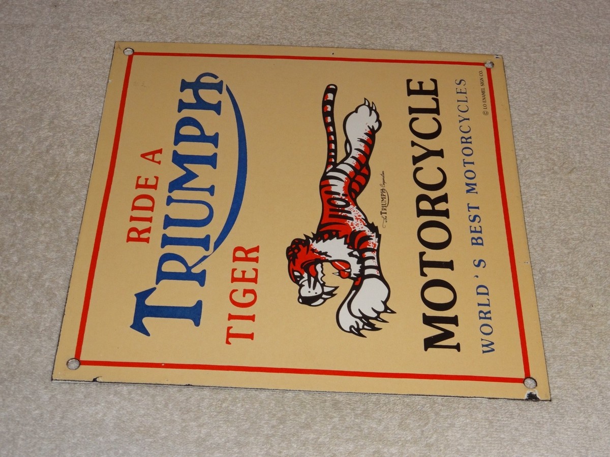 VINTAGE TRIUMPH T110 MOTORCYCLE DEALER TIGER 10