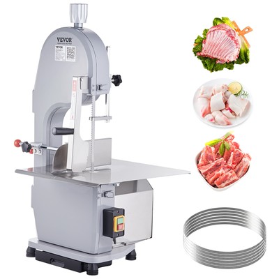 VEVOR 1500W Commercial Electric Meat Bandsaw Stainless Steel Bone Sawing Machine